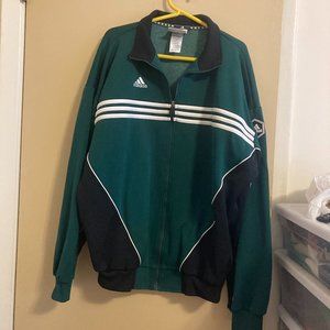 Men's Green Adidas Soccer Jacket - XLT